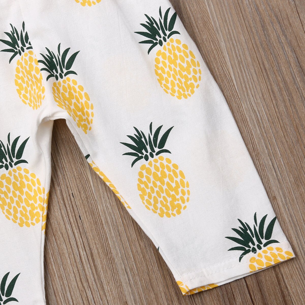 Baby Girl's Pineapple Romper and Headband 2 Pcs Set