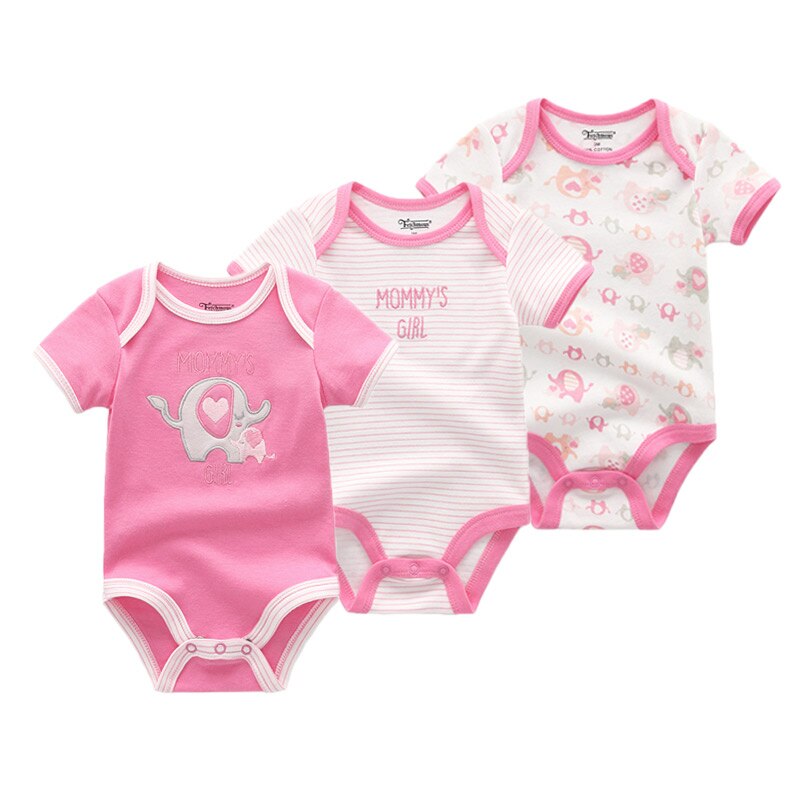 Babies Printed Bodysuit Set 3 Pcs