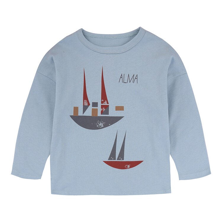 Long Sleeve Baby Shirt with Prints