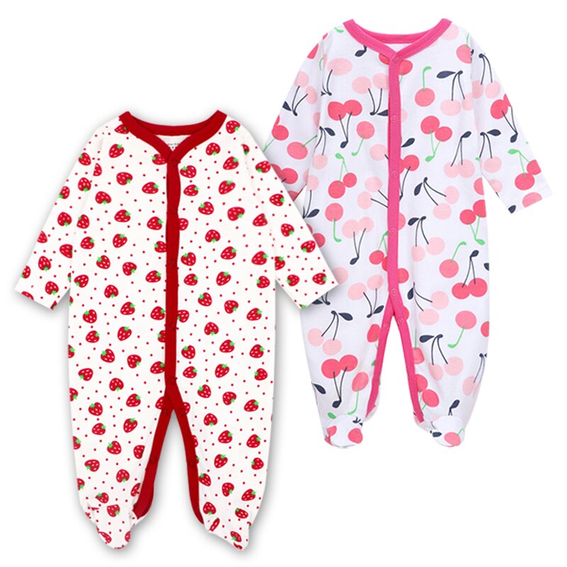 Newborn Baby Cotton Jumpsuits 2 pcs Set