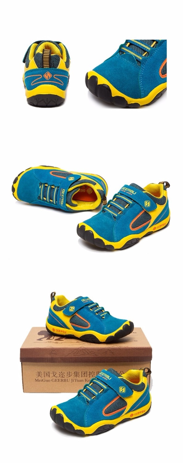 Waterproof Breathable PU Leather Kid's Shoes