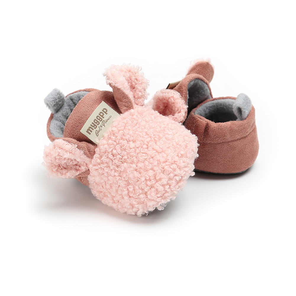 Baby Girl's Fluffy Animal Shaped Slippers