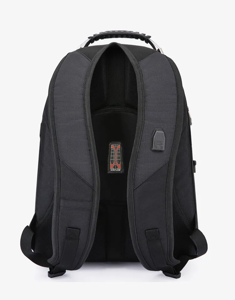 Men's Multifunctional Waterproof Backpack with USB Support