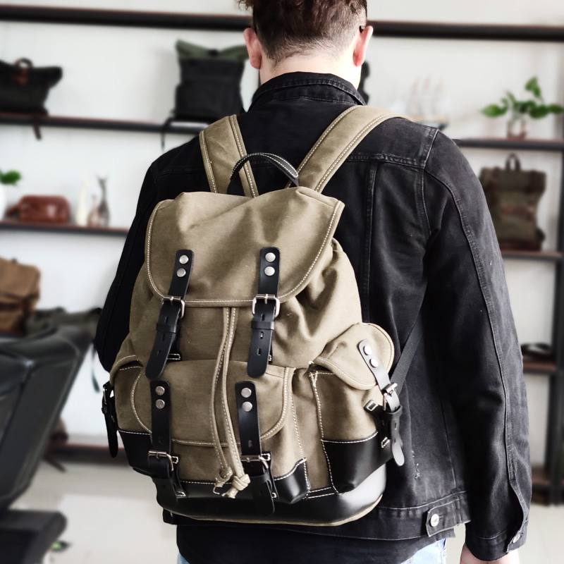 Men's Cowhide Backpack