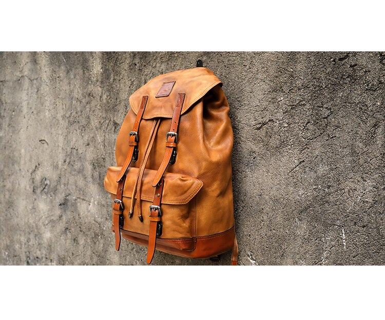 Men's Large Capacity Retro Backpack