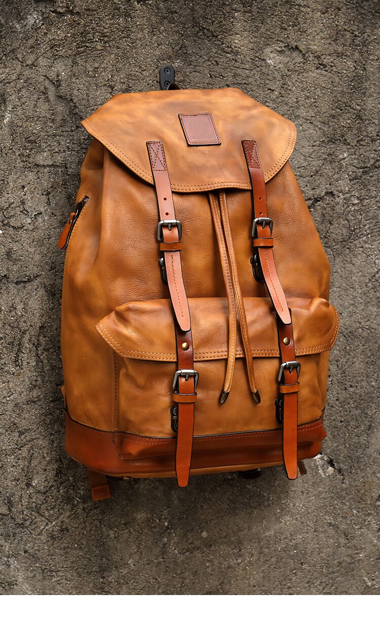 Men's Large Capacity Retro Backpack