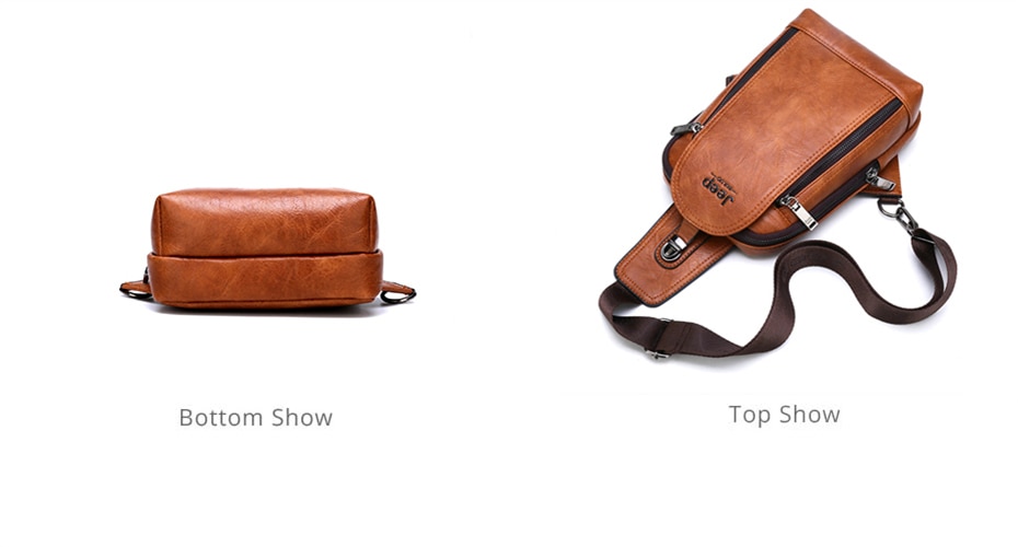 Men's Leather Sling Bag with Wallet