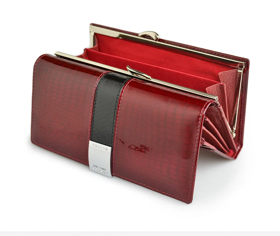 Women's Lacquered Leather Wallet