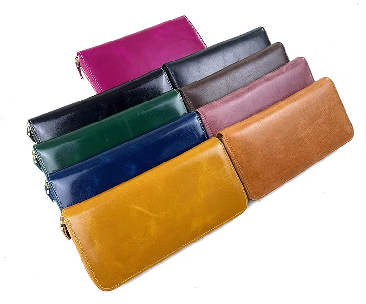 Women's Solid Color Leather Wallet