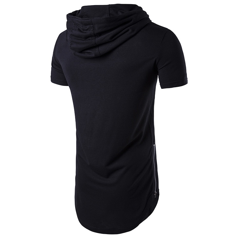 Men's Hooded Cotton Sport T-Shirt