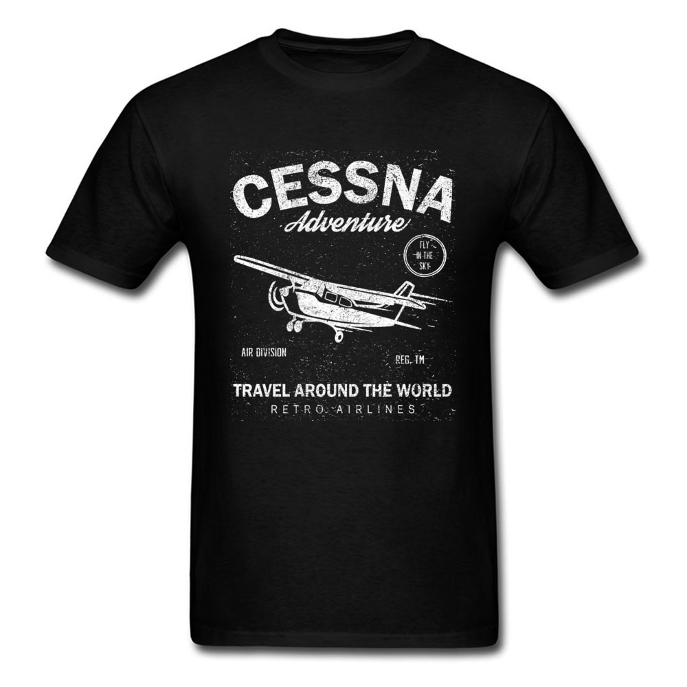 Men's Aviation Style Cotton T-Shirt