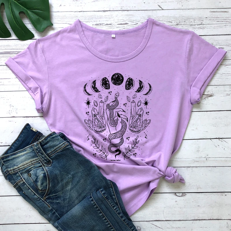 Mystical Moon with Snake T-Shirt