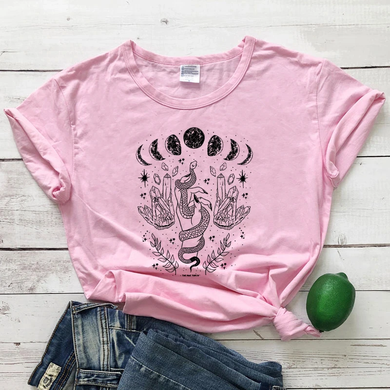 Mystical Moon with Snake T-Shirt