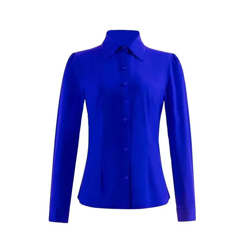 Women's Solid Color Office Shirt