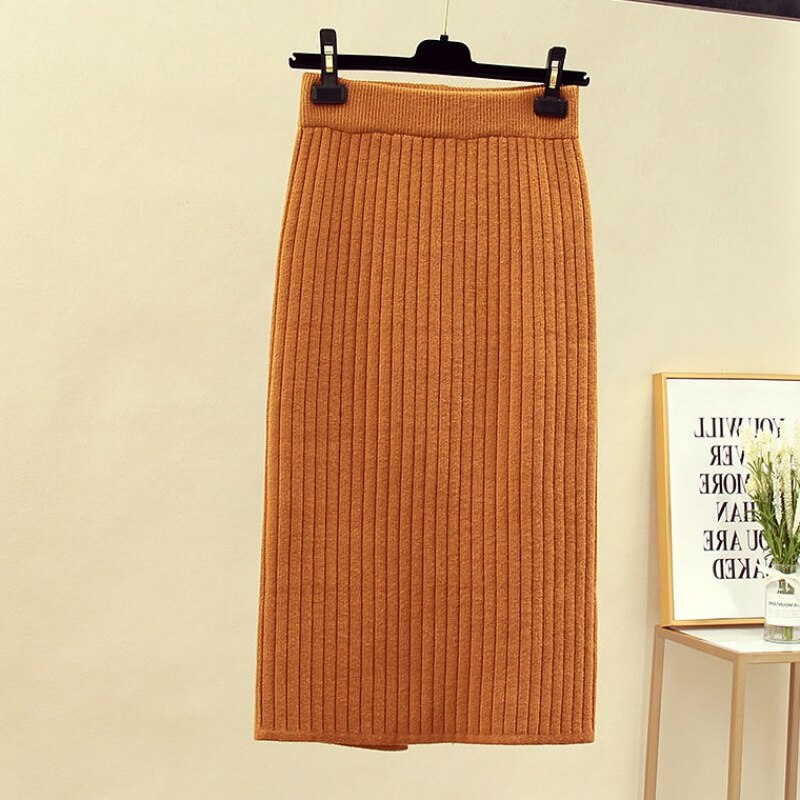 Women's Knitted Pencil Skirt