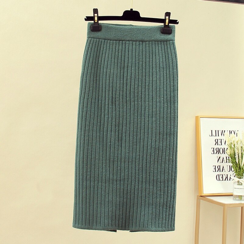 Women's Knitted Pencil Skirt