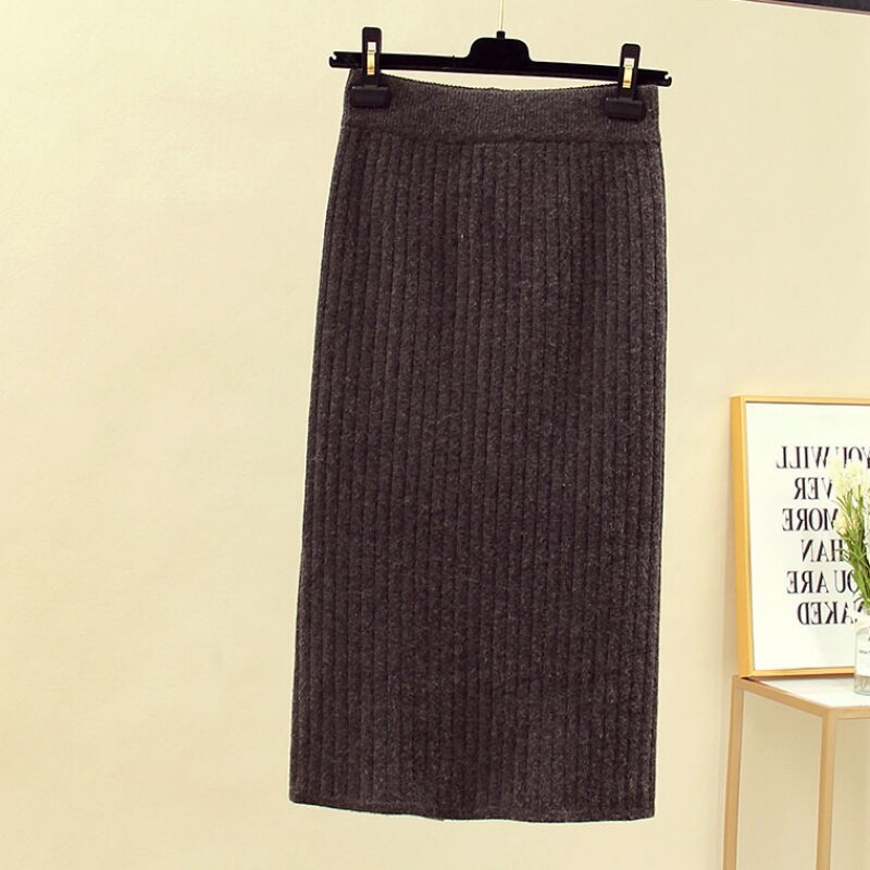 Women's Knitted Pencil Skirt