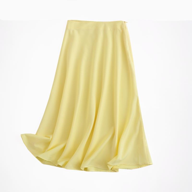 Women's Satin Midi Skirt