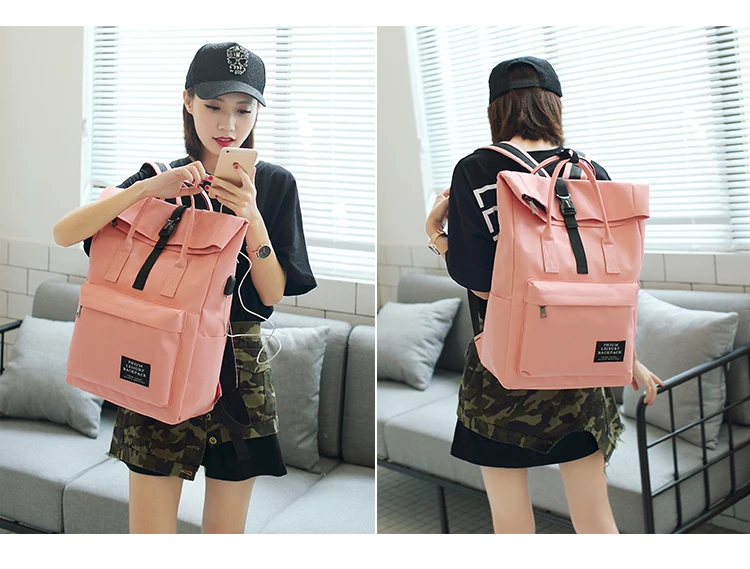 Women's Smart Canvas Backpack